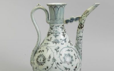 明 洪武 青花執壺